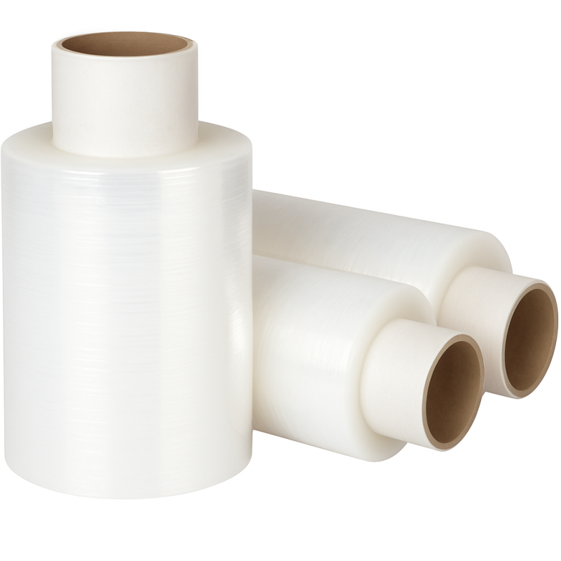 LLDPE Handwikkelfolie 10 cm x 250 m - 20 micron - Transparant 1 rol