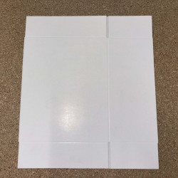 Kartonnen Doos 60 x 85 x 190 mm - Wit, Onbedrukt, Vouwbaar (per stuk)