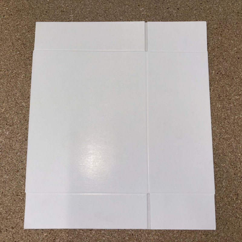 Kartonnen Doos 60 x 85 x 190 mm - Wit, Onbedrukt, Vouwbaar (per stuk)